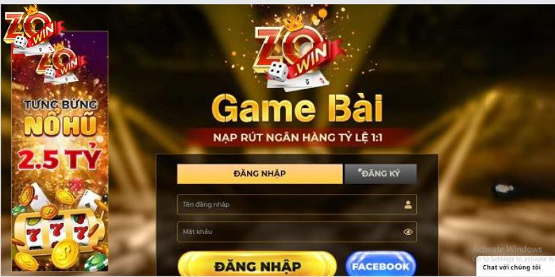 Một số bước cơ bản để tham gia chơi game tại Zowin