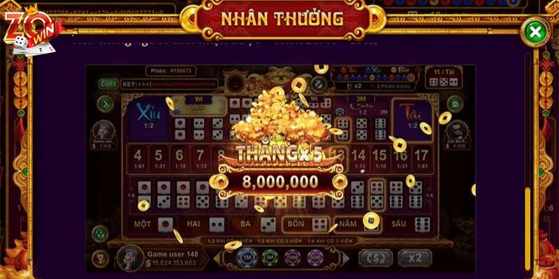 Kinh nghiệm chơi game Sicbo tài phú tại Zowin 