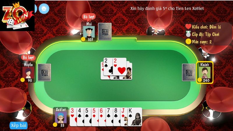 Quy tắc tham gia tiến lên miền Nam cực kỳ đơn giản